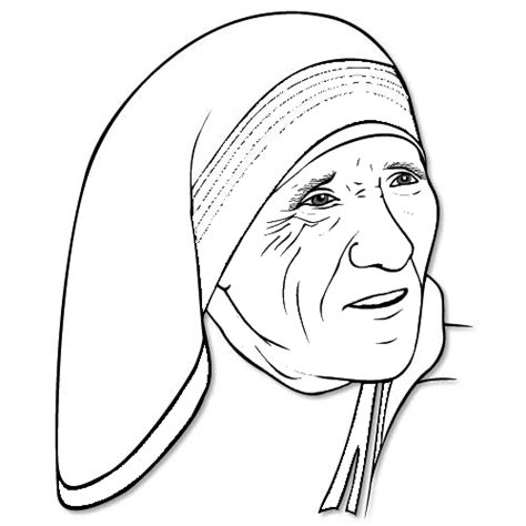 S Madre Teresa Mother Teresa Art Mother Teresa Easy Drawings