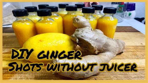 How To Make Ginger Shots With A Blender No Juicer Youtube