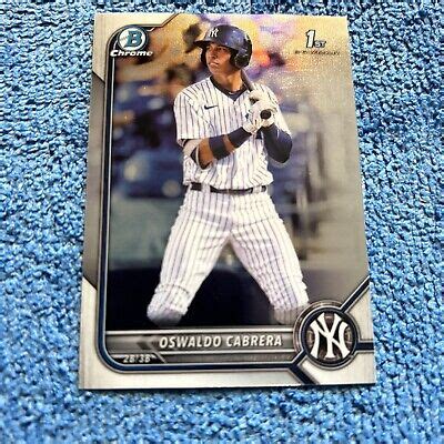 Bowman Chrome Prospects Oswaldo Cabrera St Bowman Bcp Yankees