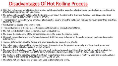 Hot Rolling And Cold Rolling Process PPTX Physics Science
