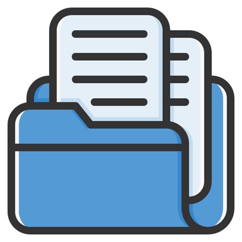 File Folder Generic Outline Color Icon