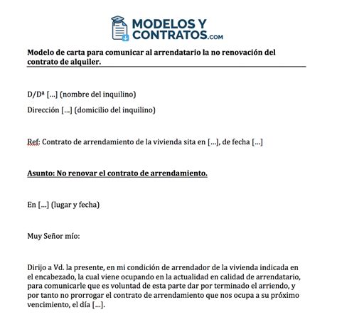 Nuevos PLAZOS DE AVISO Para No Renovar El Contrato