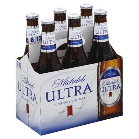 Michelob Ultra Light Beer 6 Pack Beer 12 Fl Oz Bottles 4 2 Abv Publix Super Markets