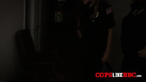 Milf Cops Interrogate Suspect By Taking His Big Black Cock