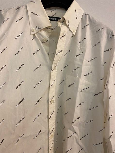 Balenciaga Logo Shirt Luxury Apparel On Carousell