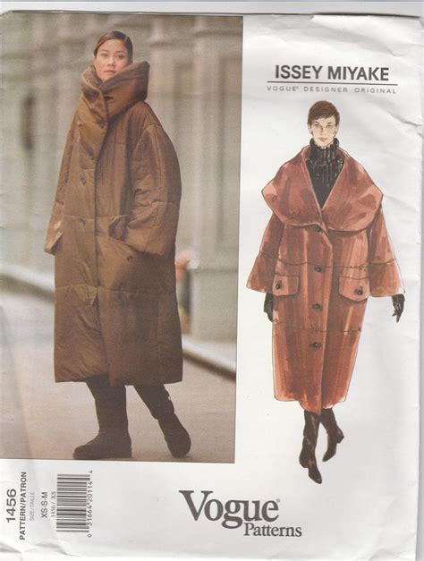 Issey Miyake Hiver Manteau Patron Vogue 1456 Tailles XS M Etsy Canada