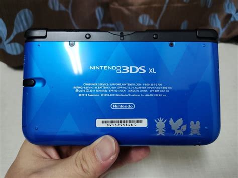 Nintendo Ds Xl Pokemon X Y Blue Limited Edition With Box No Inserts