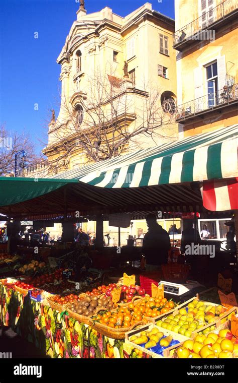 Nice Cours Saleya Alpes Maritimes Cote D Azur French Riviera France