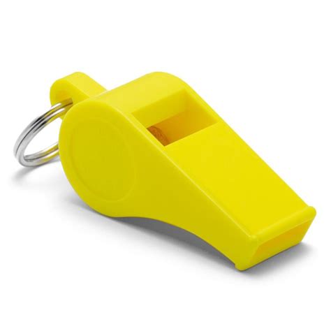 Acme Thunderer Plastic Yellow Whistle With Lanyard