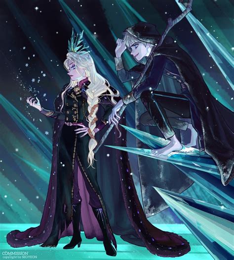 Elsa And Jack Frost Jelsa Fan Art Frozen 2 Rotg By Info Seoyeon Twitter Disney Fan Art