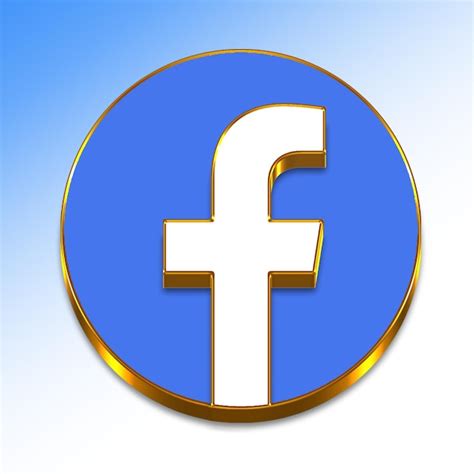 Icono De Facebook 3d Archivo PSD Premium