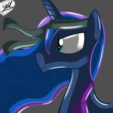 Safe Artist Chir Miru Princess Luna Alicorn Pony Bust