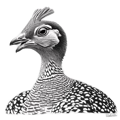 Guinea Hen Graphic · Creative Fabrica