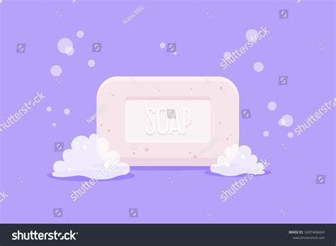 Soap Bar Bubbles Vector Illustration Stock Vector Royalty Free