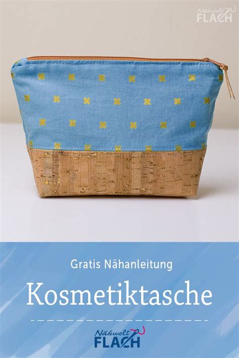 Gratis Nähanleitung Kosmetiktasche aus zwei verschiedenen Außen