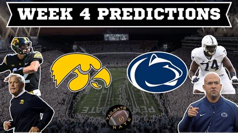 Iowa Vs Penn State Game Prediction 2023 College Football Week 4 Youtube