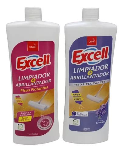 Pack X Excell Limpiador Abrillantador En Piso Flotante Cuotas