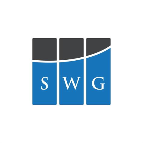 SWG letter logo design on white background. SWG creative initials ...