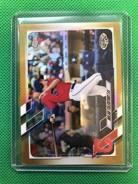 Topps Pro Debut Baseball Chrome Milan Tolentino Rc Pdc Gold