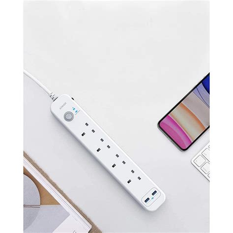 Anker Powerextend Usb 4 Strip White Xpressouq