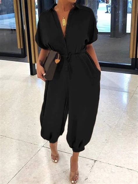 Plus Size Jumpsuit Jumpsuit With Sleeves Casual Jumpsuit Jumpsuit