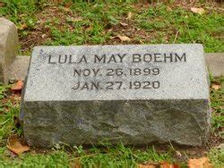 Lula May Brock Boehm M Morial Find A Grave