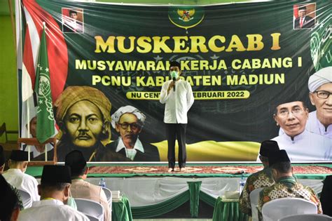 Buka Muskercab I PCNU Bupati Madiun Dorong Sinergitas Dengan