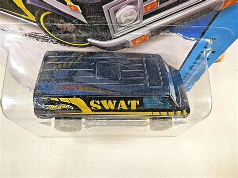 2014 Hot Wheels 49 Hw City Hw Rescueswat Super Van Dark Blue Wblack