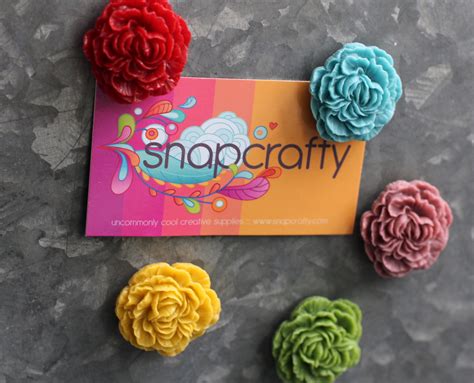 Cabochon Flower Magnets