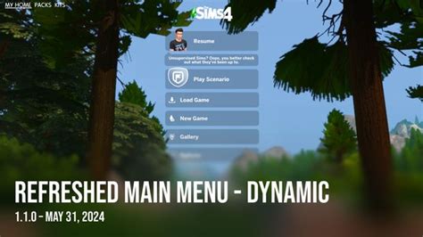 Refreshed Main Menu Dynamic PUBLIC RELEASE SimMattically In 2024