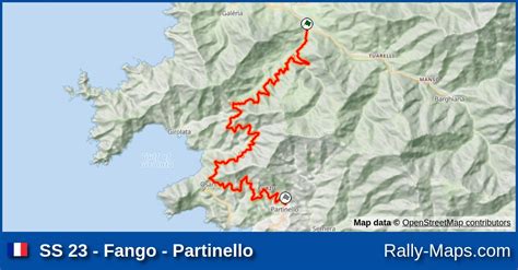 Ss Fango Partinello Stage Map Tour De Corse Wrc