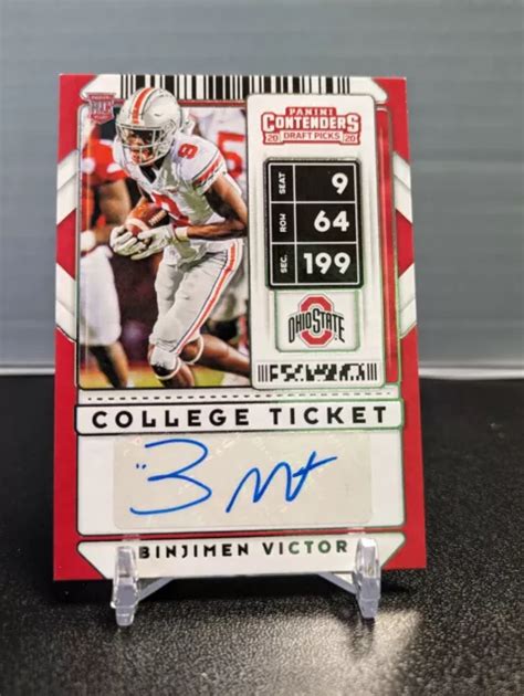 Binjimen Victor Contenders Draft Picks College Tix Auto Rc Osu