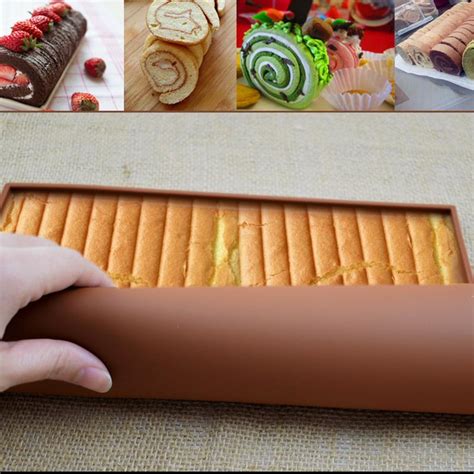 Buy Swiss Roll Mat Nonstick Baking Pastry Silicone Baking Mat Cake Pad