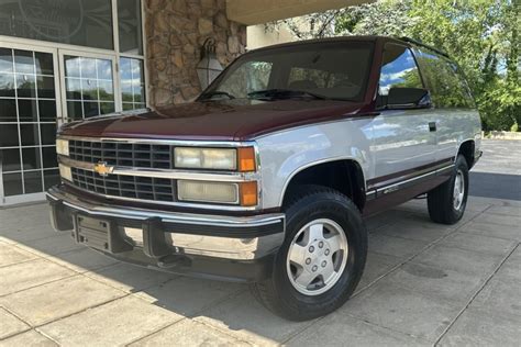 No Reserve 1992 Chevrolet K1500 Blazer Silverado 4×4 For Sale On Bat