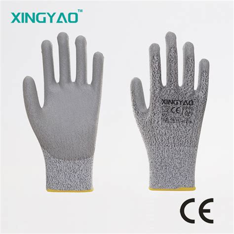 G Hppe Pu Palm Coated Anti Cut Resistance Work Impregnated Safety