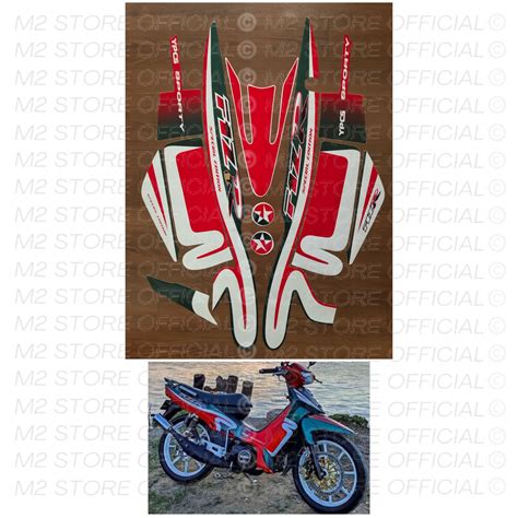 Striping List Lis Body Motor Yamaha Fiz R FIZ R Caltex Caltek Hijau