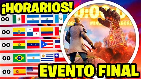 Cuando Y A Que Hora Es El Evento Final De Fortnite Horarios Evento