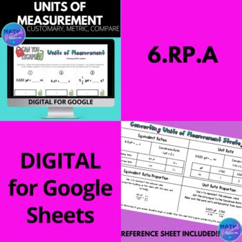 Metric Customary Units Bundle By Math Rational Middles Tpt