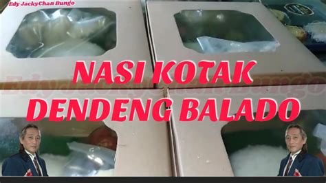 Asmr Subscribe Nasi Kotak Dengan Lauk Dendeng Balado Serta Acar