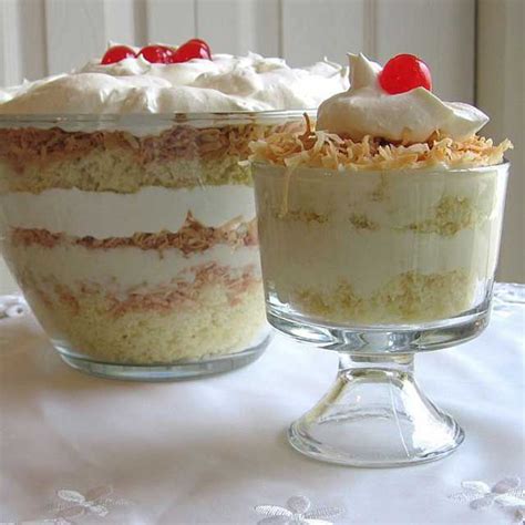 Coconut Custard Cream Trifle Recipe