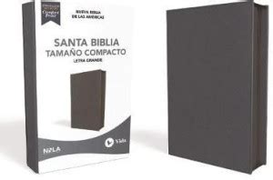 Nbla Santa Biblia Ultrafina Tama O Compacto Piel Fabricada Azul Con