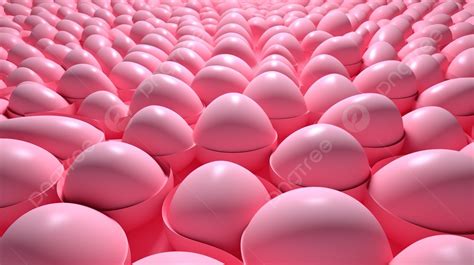 Pink Sunny Side Up Eggs Pattern In D Render Background Yolk Fried