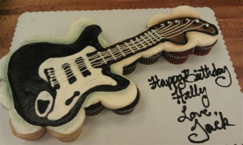 Guitar Cupcakes Cake Guitar Cupcakes Music Themed Cakes Cupcake Cakes