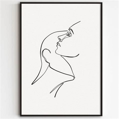 Couple Hugging Print Hug Line Art Abstract Couple Figure Etsy Australia