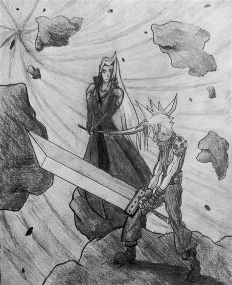 Cloud Vs Sephiroth By Blahlol123 On Deviantart