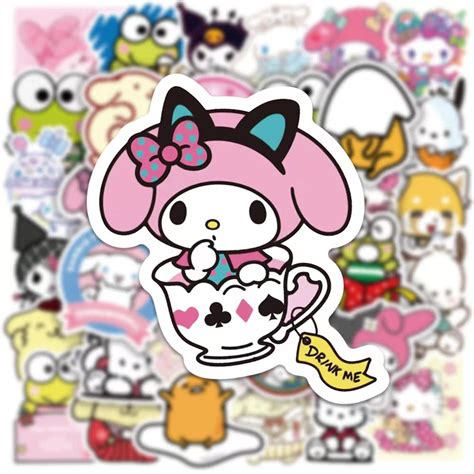 Buy Aiekule 2022 Cute Japanese Anime Stickers 100 Pcs Kawaii Water