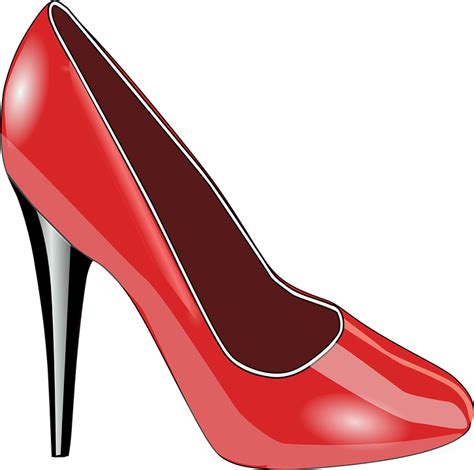 Shoes Red Ladies Free Vector Graphic On Pixabay