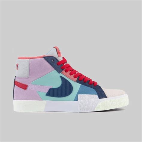 NIKE SB BLAZER MID PRM 'MOSAIC' LILAC COURT BLUE COPA | NIKE ...