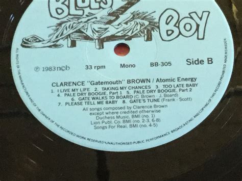 Clarence Gatemouth Brown Atomic Energy Blues Boy Records Mono Etsy