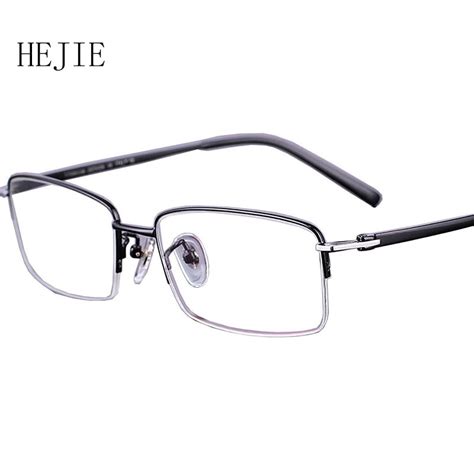 Buy Fashion Men Pure Titanium Eyeglasses Frames High Quality Brand Myopia